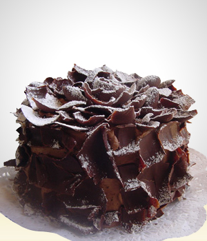 Tortas y Chocolates - Torta Rosa Negra -12 Personas