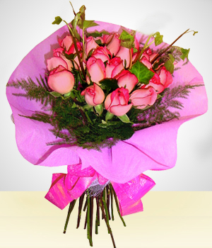 Ocasiones - Bouquet de 24 Rosas Rosadas