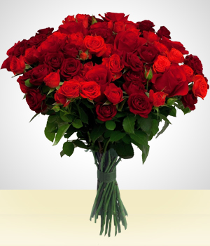 Flores - Bouquet Eternidad de 50 Rosas