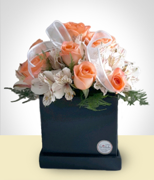 Arreglos Florales - Caja Sorpresa para Mam