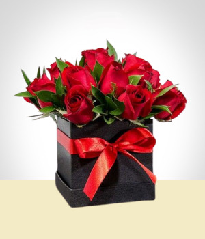 Arreglos Florales - Caja de 12 Rosas